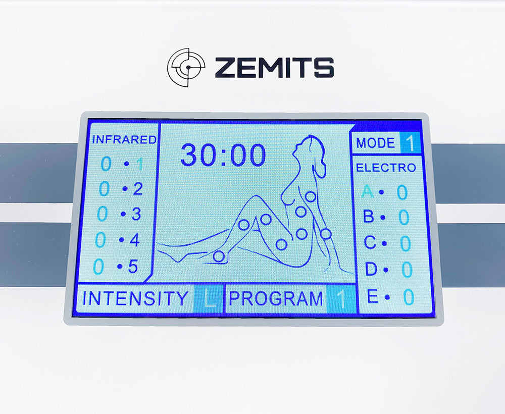 Zemits PressMio pressotherapy machine control panel