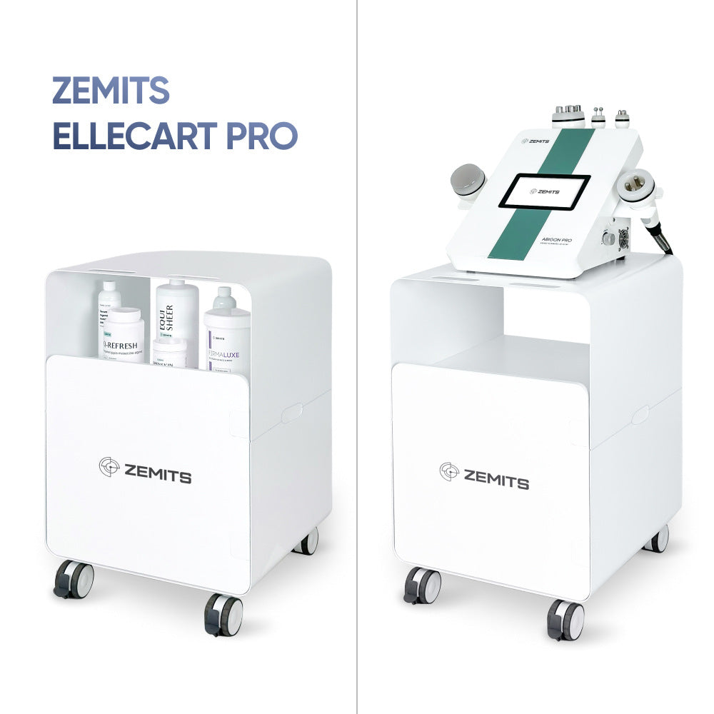 Zemits ElleCart Pro device stand in professional salon setting