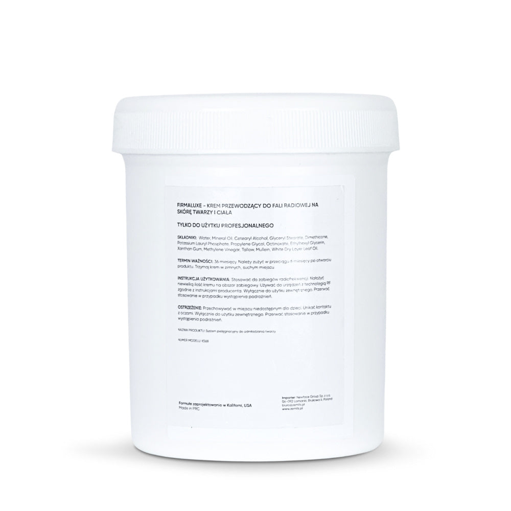 Zemits FirmaLuxe conductive cream during RF treatment