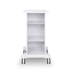 Rear view of Zemits PrimeCart M professional device trolley and storage for aesthetic clinics